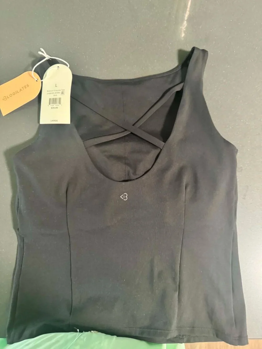 Blogilates Boatneck Crisscross Tank Top